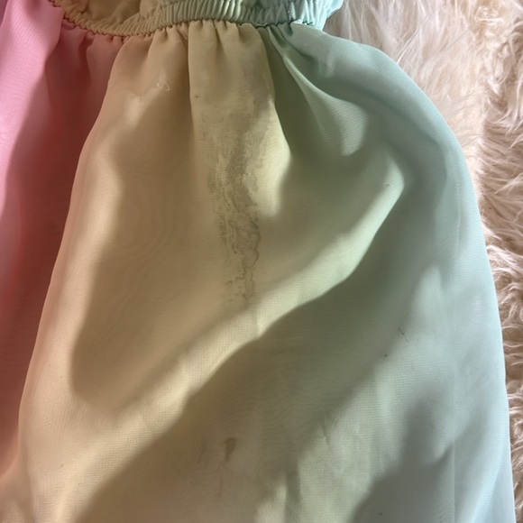 H&M size 2-3 rainbow dress. Little stain that can come off. - Picture 3 of 3